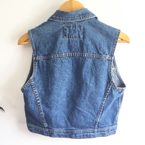 Levi's Blue Denim Sleeveless Vest - Picture 2 of 4